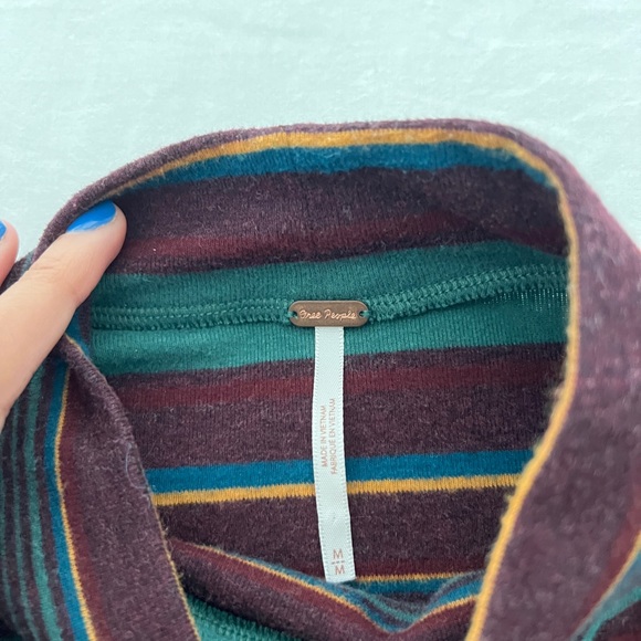 Free People Striped Balloon Sleeve Top - Picture 4 of 4